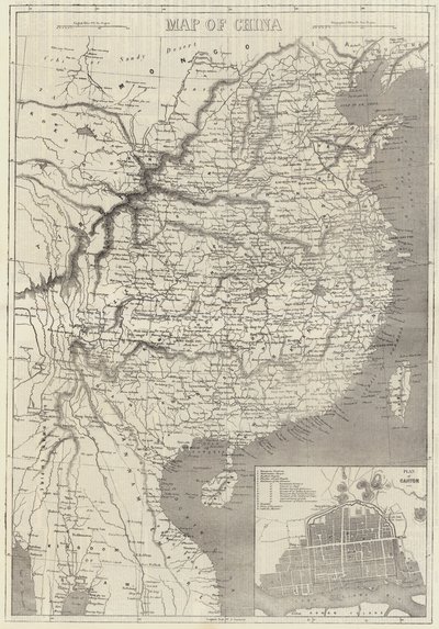 Map of China by English School
